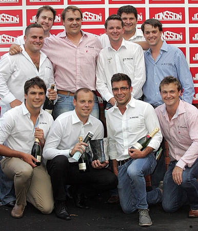 The 3A Racing Syndicate achieving Gold Circle's Owner Of The Month for December 2012. Image: Gold Circle