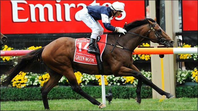 Green Moon, winning the 2012 Gr 1 Emirates Melbourne Cup. Image: Google Images