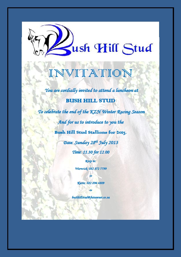 Bush Hill Stud Stallion Day 2013