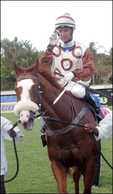 Reign As Kings, being led in after his win at Clairwood yesterday. Image: Gold Circle
