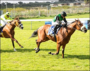 Full-brother Scaky Phane, winning at Kenilworth second time out. Image: Gold Circle