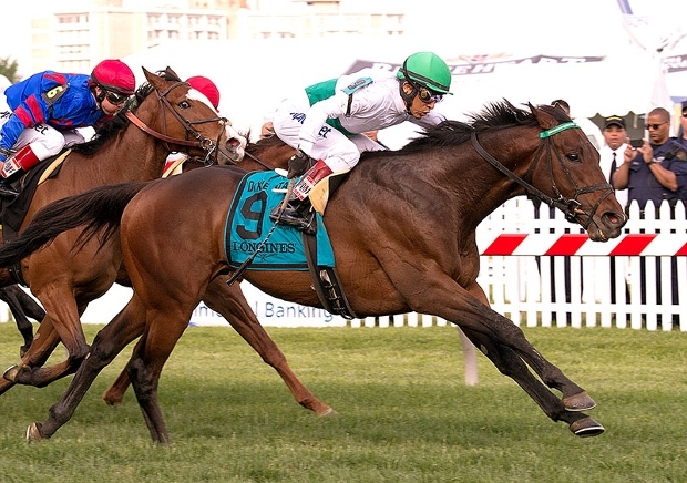 Utley winning the Gr2 Longines Dixie Stakes. Image: espn.com