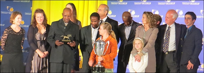 The Summerhill Stud team collecting the award for Gold Circle KZN's Breeder Of The Year. Image: Ashley De Klerk