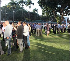 The parade ring before the big race. Image: Candiese Marnewick