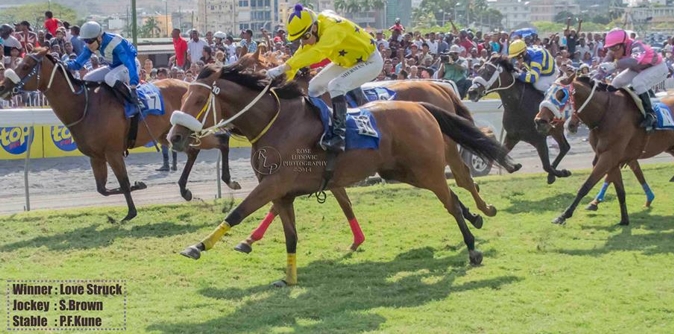 Love Struck winning in Mauritius. Image: Ludovic Rose