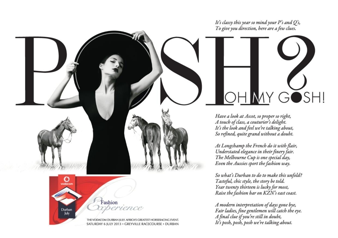 Vodacom Durban July Theme 2013. Image: Gold Circle