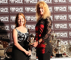 Jill Fox collecting an Award for Green Crest, on behalf of Margaret Filmer. Image: Candiese Marnewick